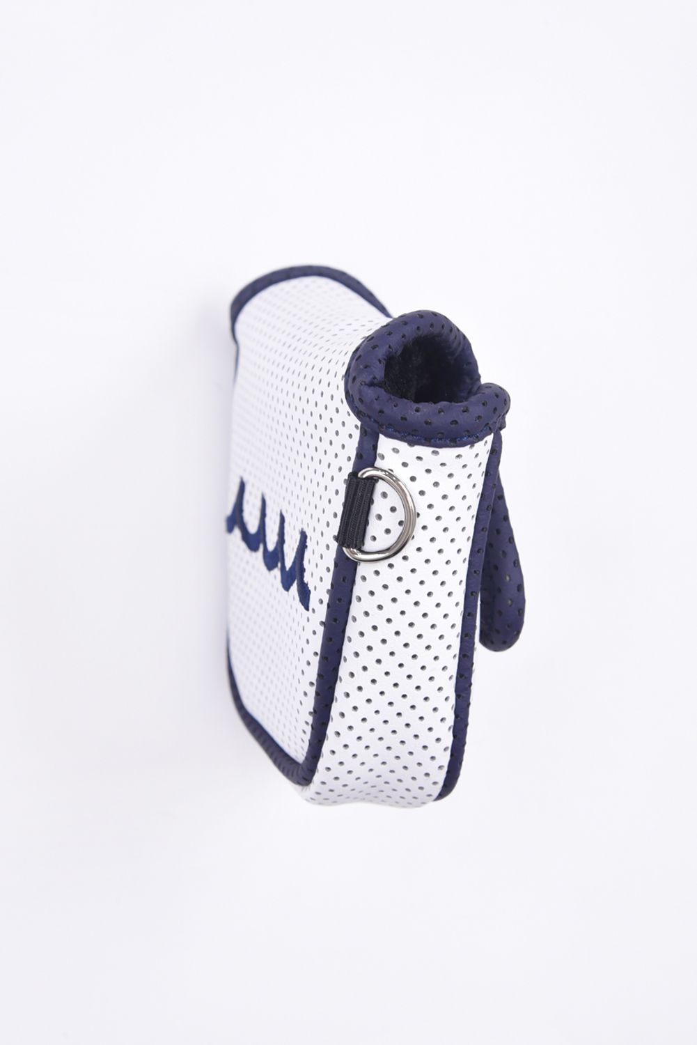 HEAD COVER / パンチング バイカラー マレットタイプ パターカバー (ホワイト)