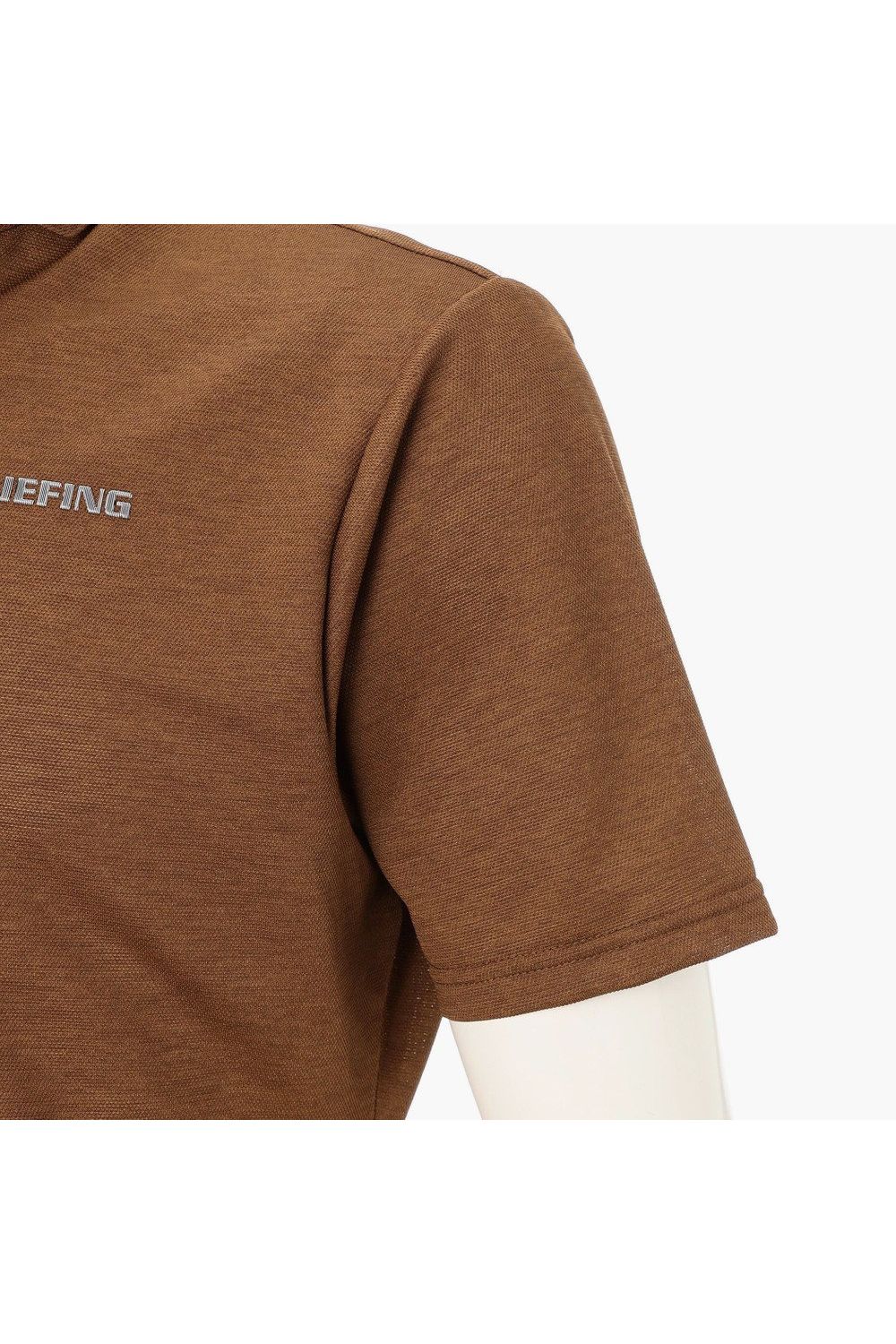 【26SS】 MEN'S LINEN-T WC SHIRT / リネンタッチ ワイドカラーポロシャツ (ブラウン)