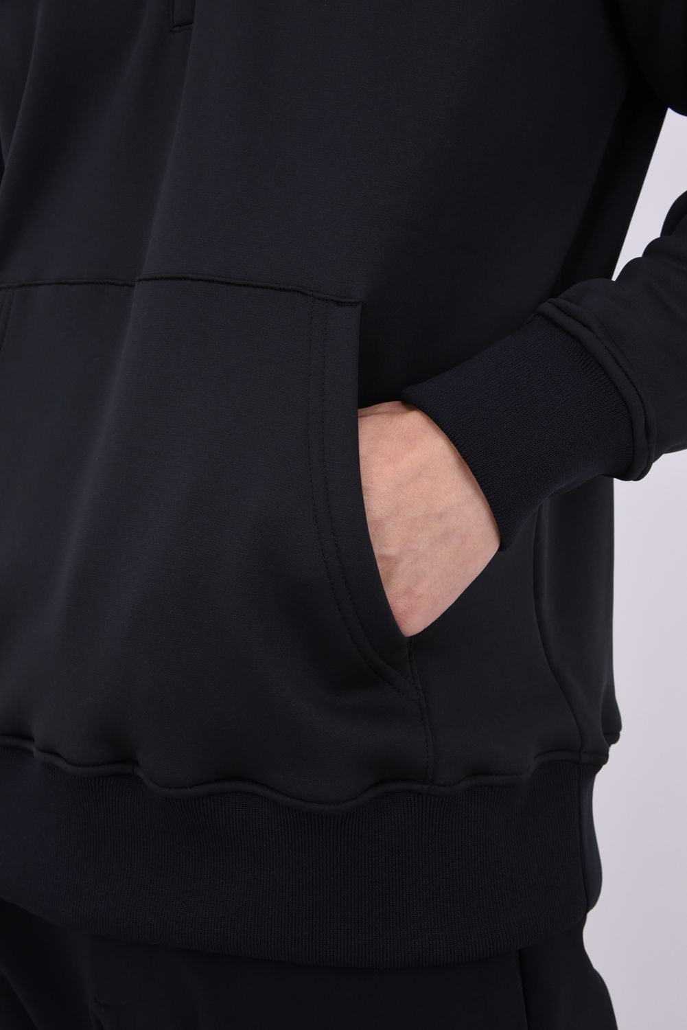 【26AW】 HIGH-NECK ZIP SWEAT / ハイネック ジップスウェット (ブラック)*