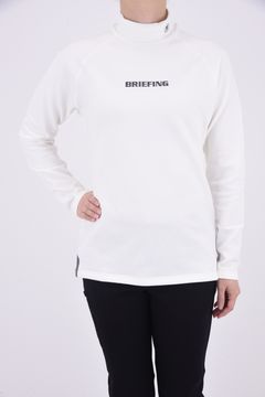 【レディース】【秋冬仕様】 WOMENS WARM LS HIGH NECK / ブランドロゴ ロングスリーブ ウォーム モックネックインナー (ホワイト)