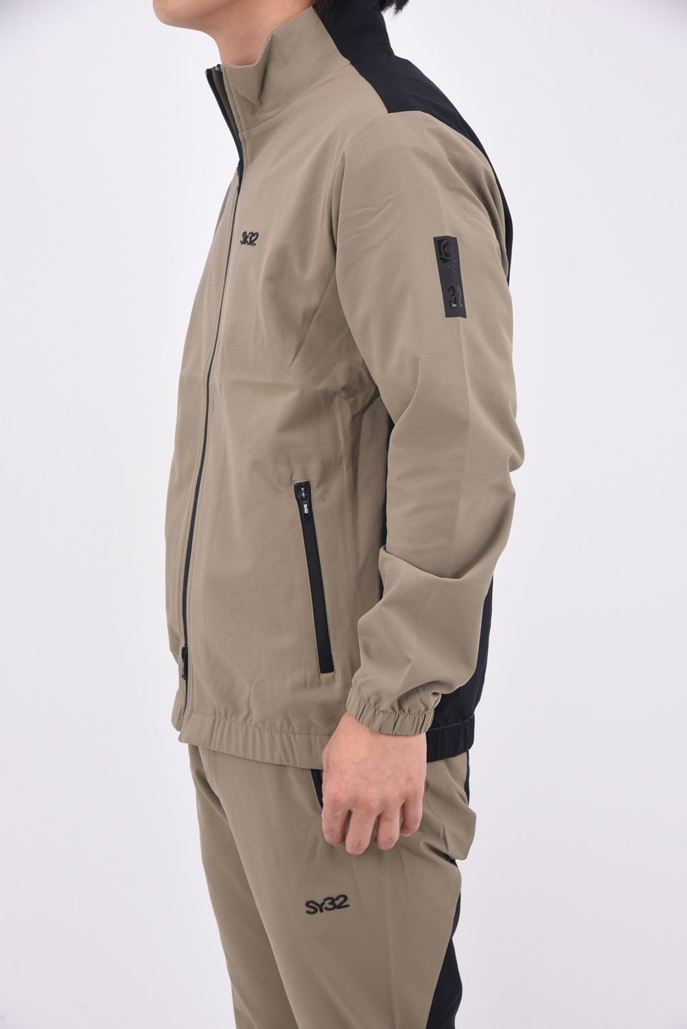 【25AW】 DOBLE WOVEN JACKET / ダブル ウーブン ジップアップ ジャケット (ブラウン)
