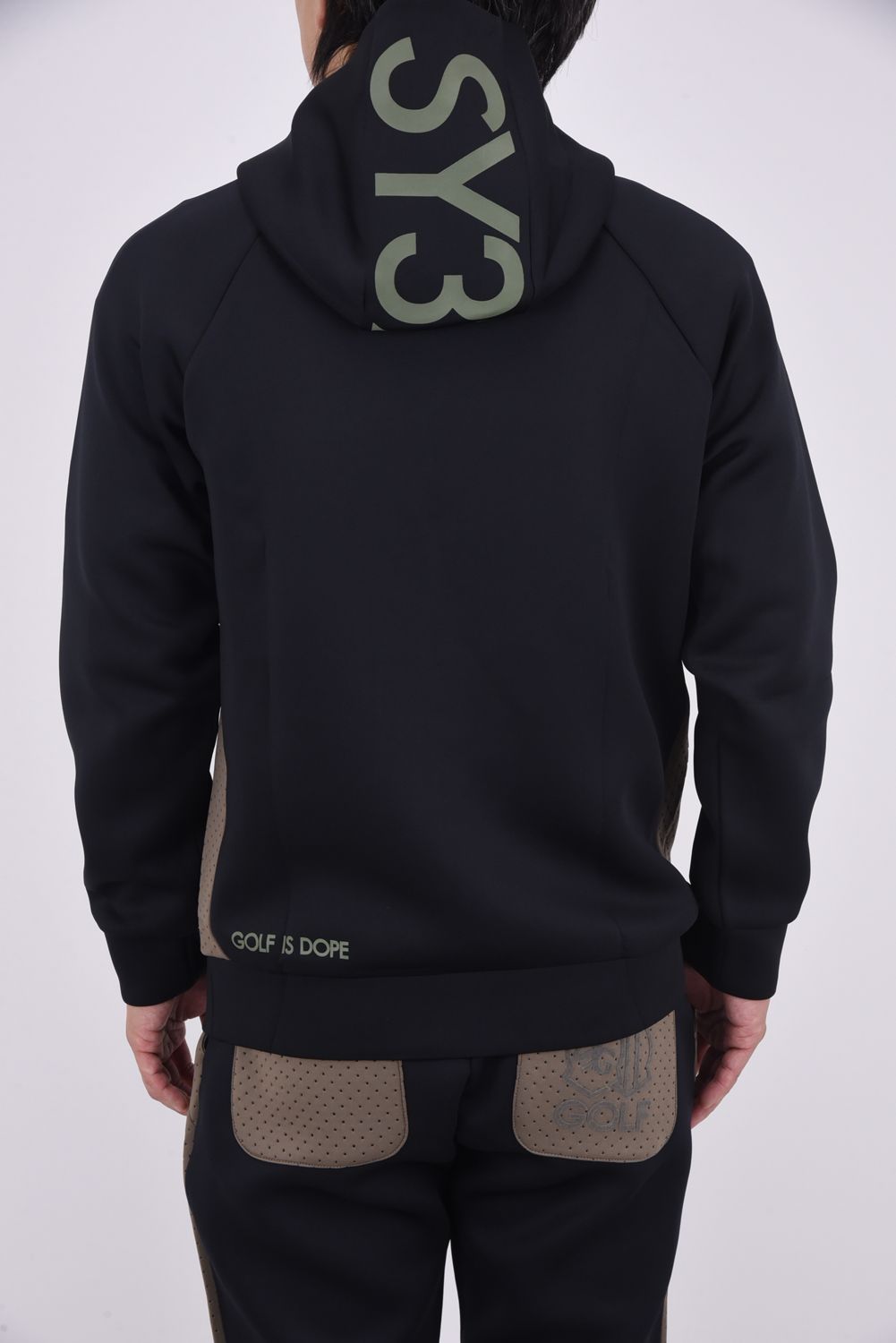 【25AW】 CARDBOARD EMBLEM PT HOODIE / ストレッチダンボール フーディー (ブラック)