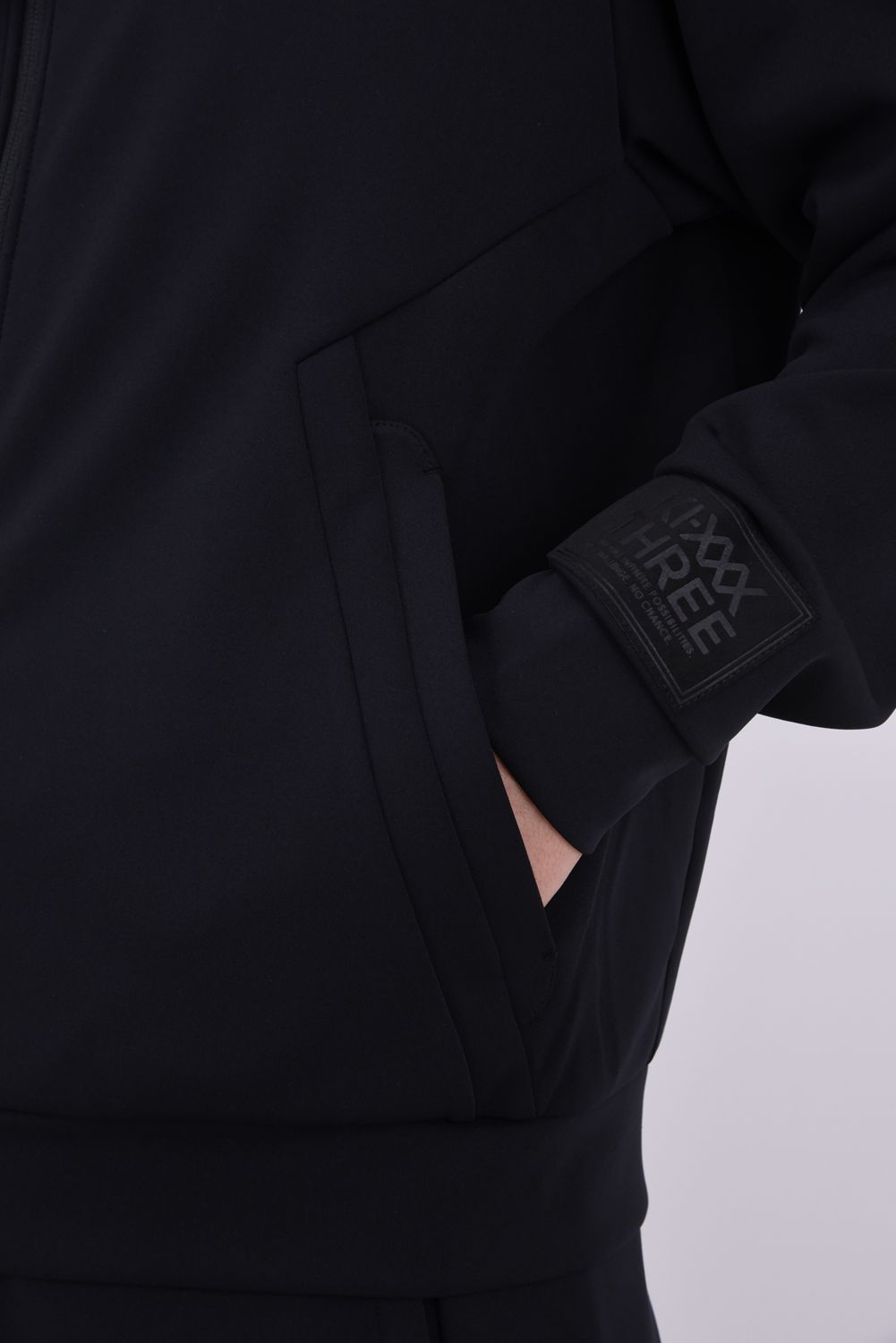 【26AW】 LIGHT PONCH FULLZIP TRACK JERSEY / 軽量ダンボールニット ジップアップ トラックジャージ (ブラック)