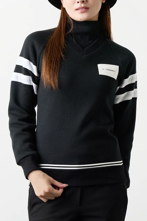 【25AW】【レディース】 LAYERED HIGH NECK KNIT / フェイクレイヤード ハイネックニット (ブラック)