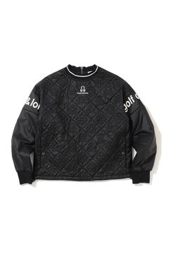 【26AW】【レディース】 OBLIVION PADDED PULLOVER / モノグラムキルティング ブランドロゴ パデッドプルオーバー (ブラック)