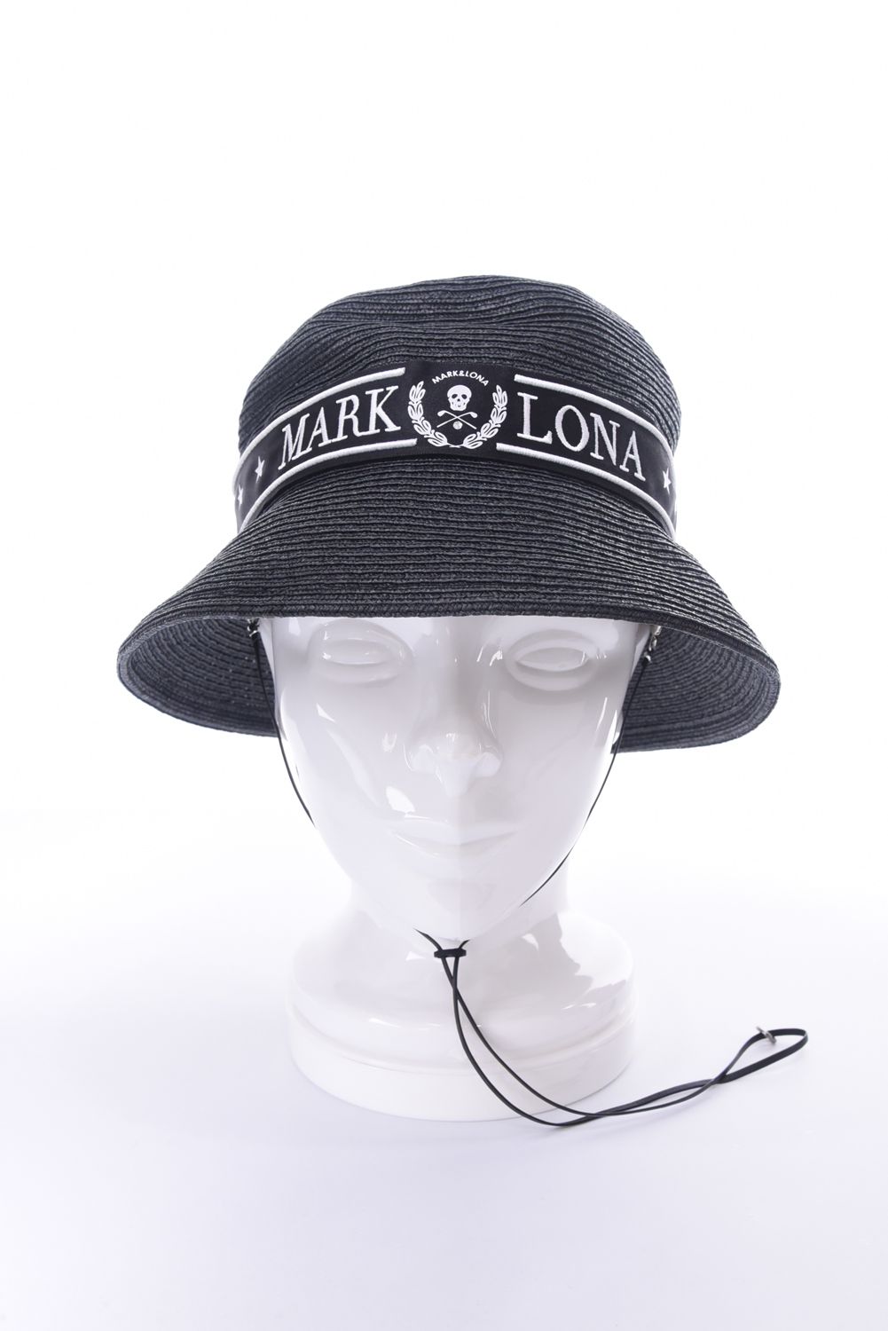 【26SS】 MIRAGE RAFFIA HAT / ラフィア調ペーパー素材 リゾートライク バケットハット (ブラック)