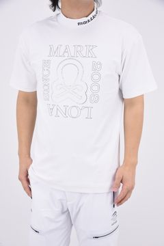 【25SS】 EVER SWAROVSKI MOCK NECK / ブランクスカル スワロフスキー モックネックTシャツ (ホワイト)