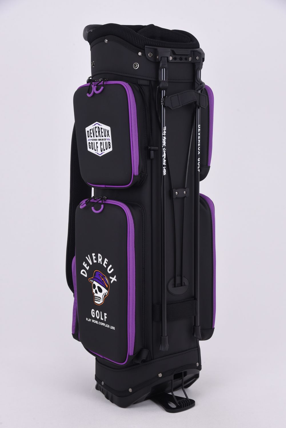 【26SS】【銀行振込・代金引換不可】【返品・交換不可】 DVG DEEP SIDE POCKET CADDIE BAG / ディープサイドポケット スタンドタイプ キャディバッグ (ブラック)