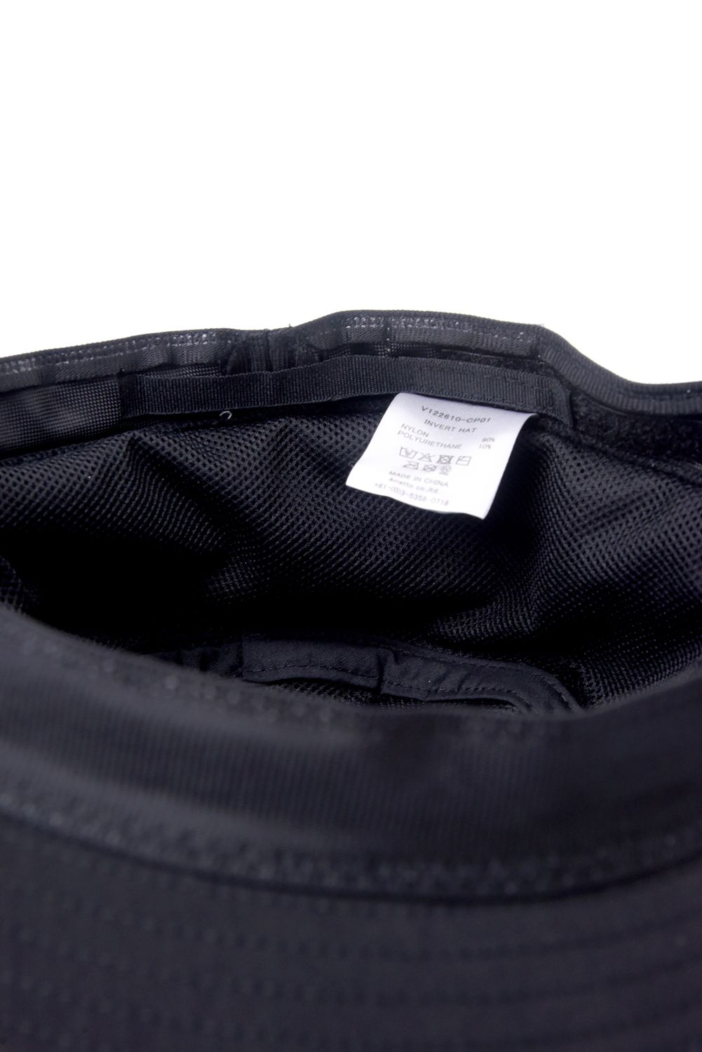 【26SS】 INVERT HAT / ブランドロゴ刺繍 バケットハット (ブラック)