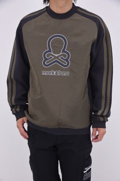 【2025AW】 EVER PERFORMANCE PULLOVER / ダンボールニット 裏起毛 リフレクタープリント クルーネックプルオーバー (チャコール)