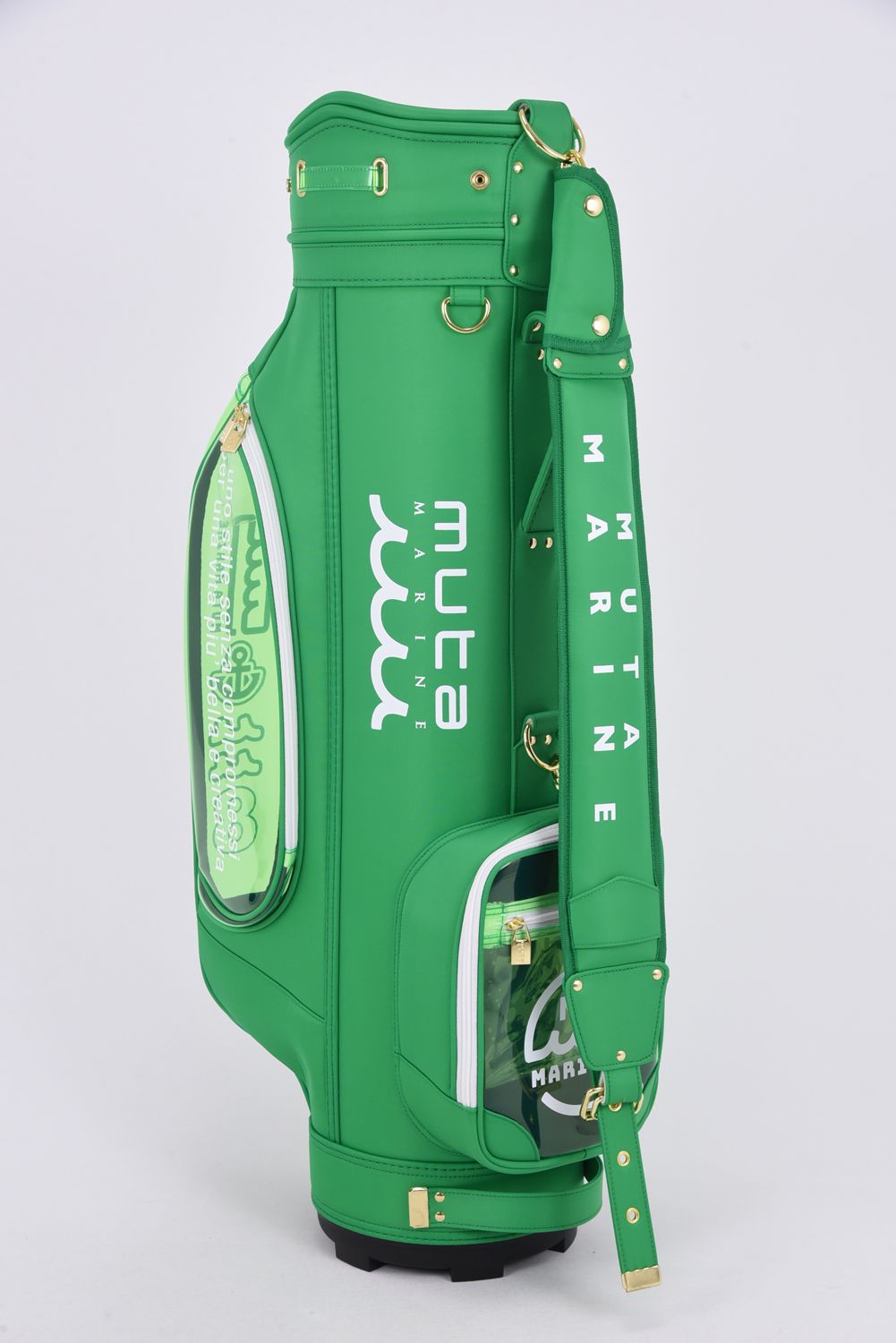 【銀行振込・代金引換不可】【返品・交換不可】 CADDY BAG & COVER / ナイロン×クリア キャディバッグ&ヘッドカバーセット (グリーン)