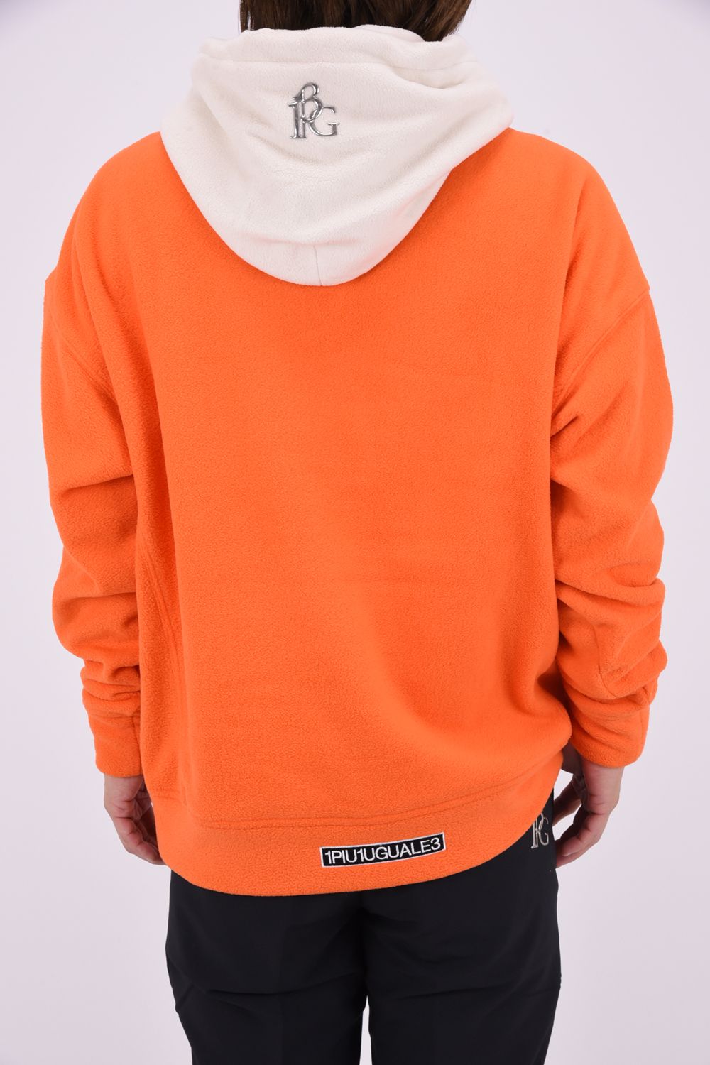 【26AW】 Fleece Hoodie / ツートーン フリースパーカー (オレンジ/ホワイト)
