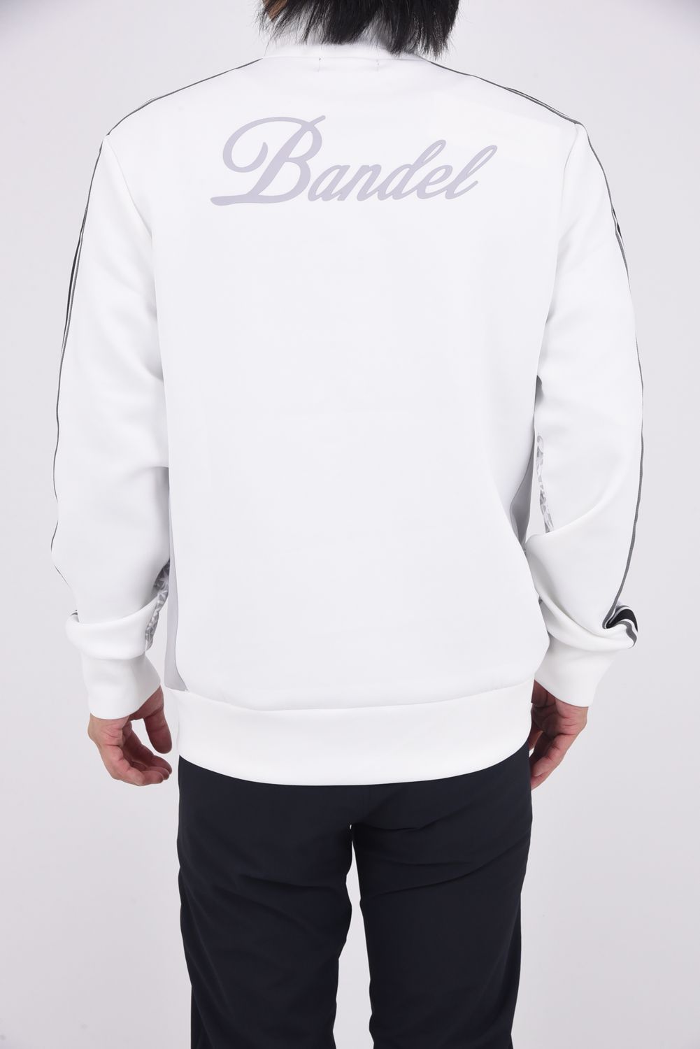 【25AW】 ALLOVER SWITCH LINE BLOUSON / オクタスロゴ サイドライン ジップアップブルゾン (ホワイト)