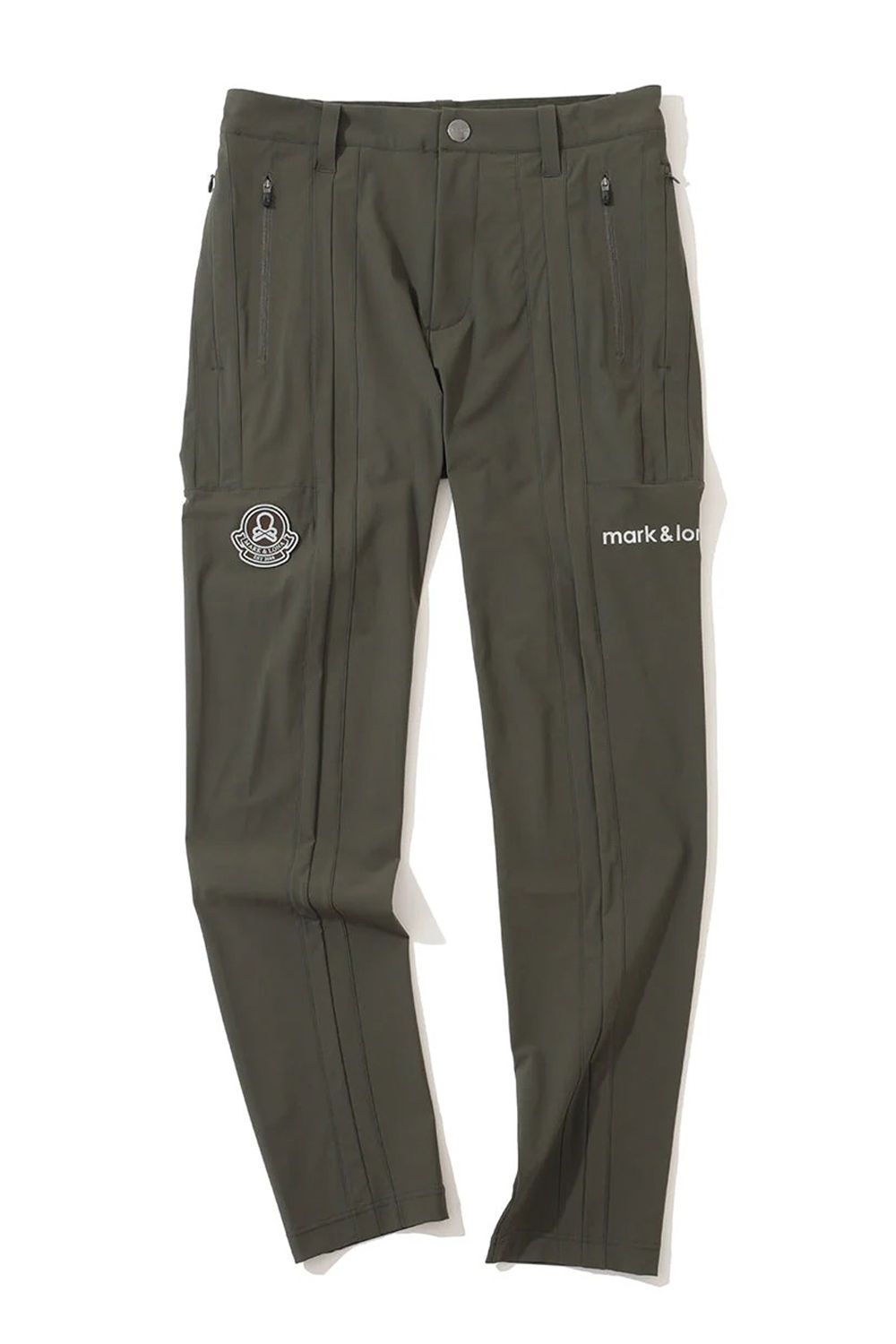 【2025AW】 S.I.D HYPER STRETCH PANTS / リフレクターロゴプリント シリコンワッペン テクニカルロングパンツ (カーキ)