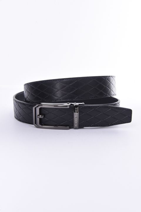 【26SS】 AUTO LOCK BELT / ダイヤ柄 オートロックベルト (ブラック)