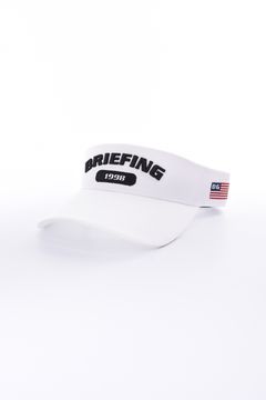 【26AW】 MEN’S COLLEGE LOGO VISOR / カレッジロゴ刺繍 サンバイザー (ホワイト)