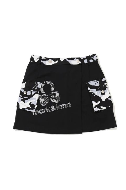 【26AW】【レディース】 SAUVAGE WRAP SKIRT / ラップスカート (インナーパンツ付き) (ブラック)
