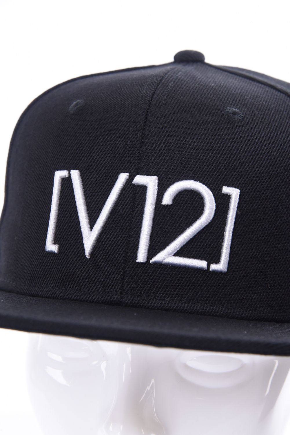 FLAT V12 CAP / アイコンロゴ キャップ ブラック