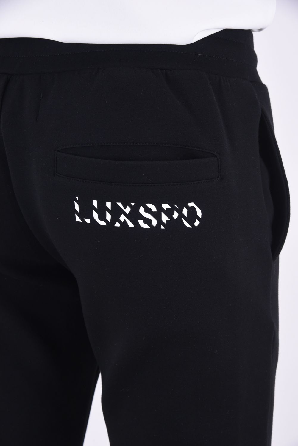 EMBROIDERY LONG PANTS /  ブランドロゴ 刺繍 ロングパンツ ブラック