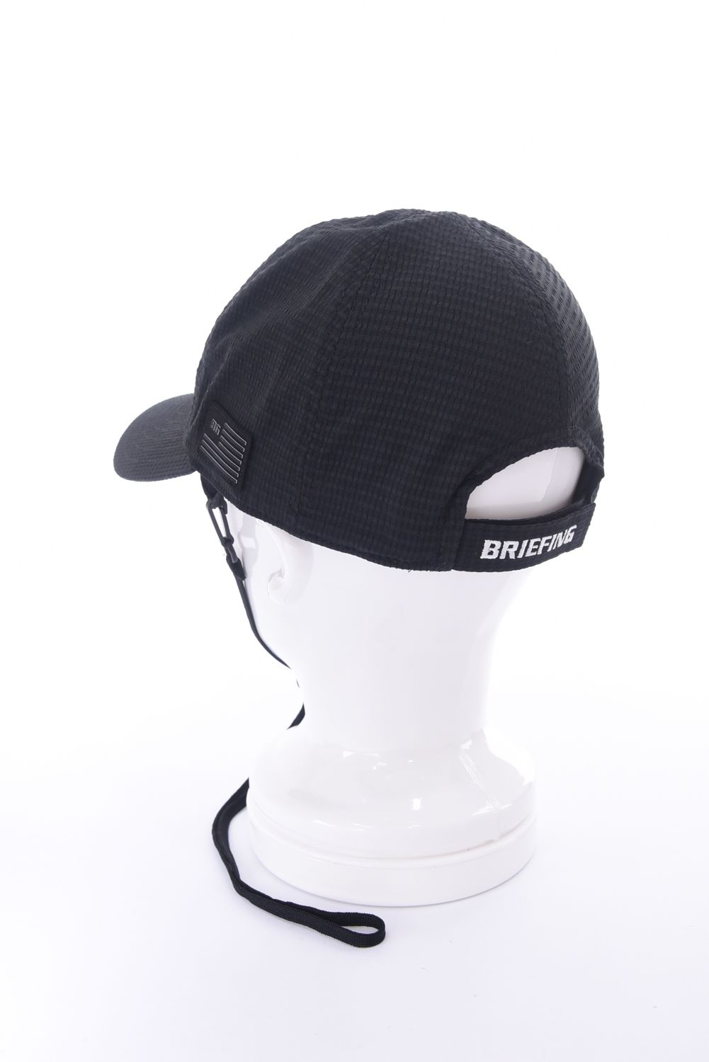 【26SS】【レディース】 WOMEN’S SEERSUCKER CORD STRAP CAP / シアサッカー コードストラップ付き キャップ (ブラック)