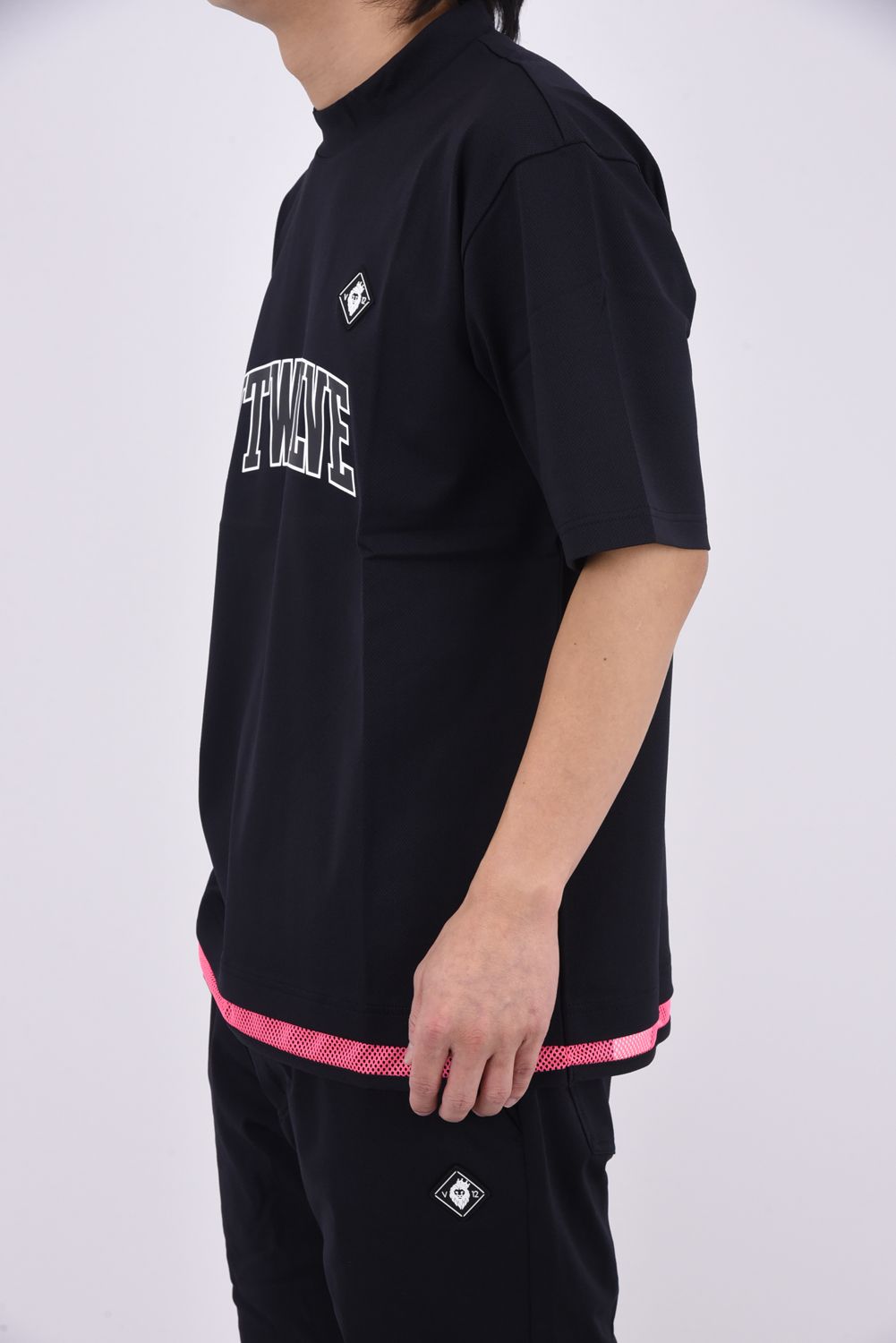 【26SS】 SNEAK MOCK / スニーク モックネックTシャツ (ブラック)