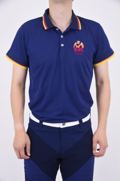 LUCHA WAPPEN POLO / グラデーション ポロシャツ ネイビー