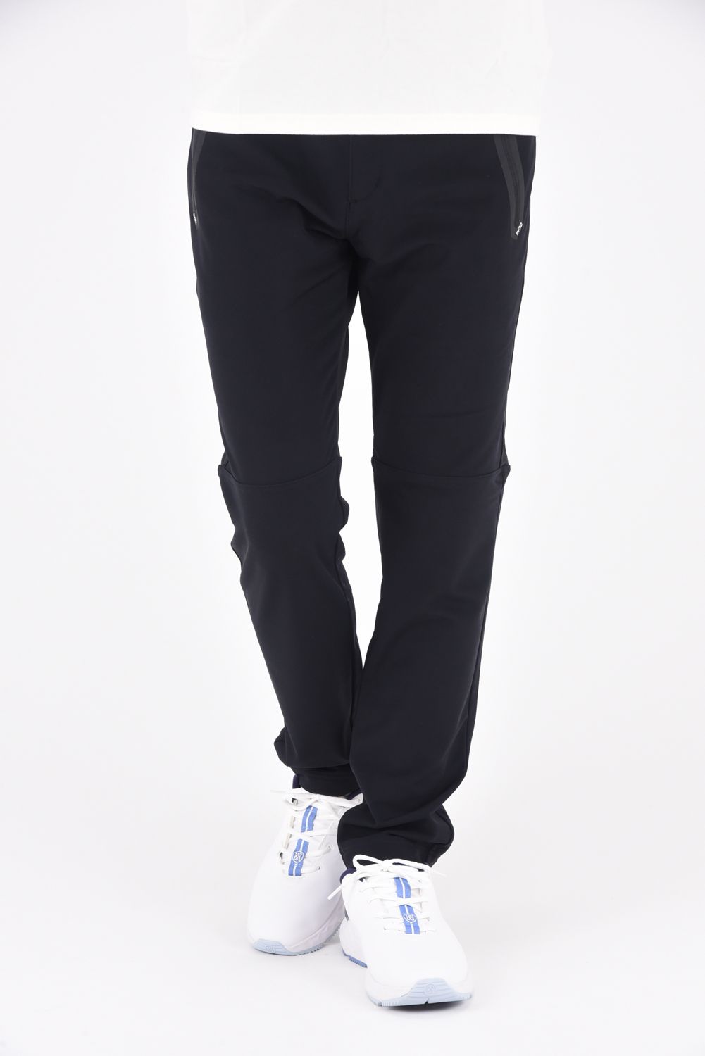 【ABSOLUTE】 VUELTA SWEAT PANTS / ロゴプリント 裏起毛 ストレッチパンツ ブラック*