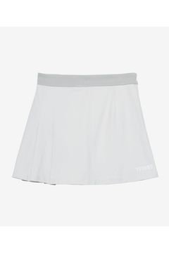 【25AW】【レディース】 MULTI PURPOSE WRAP PLEATED SKIRT / ニットウエストリブ バックプリーツスカート (ライトグレー)