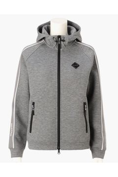 【26AW】【レディース】 WOMEN’S WARM LINE PARKA / ダンボールニット サイドライン ジップアップパーカー (グレー)
