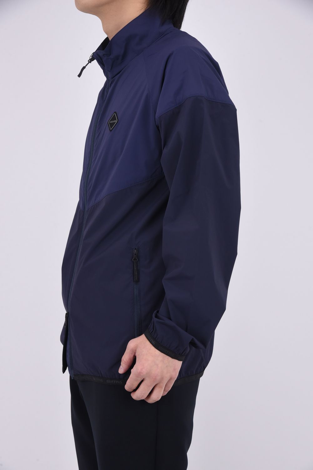 【11日11:59まで20%OFF】【26SS】 MEN'S BI-COLOR WIND BLOUSON / バイカラー スタンドカラーブルゾン (ネイビー)