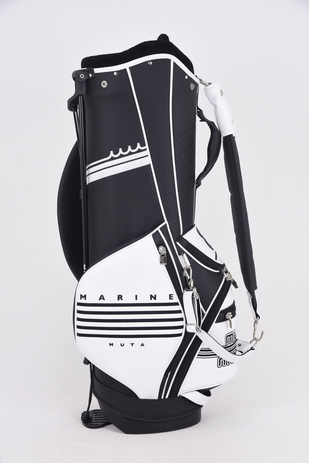 【銀行振込・代金引換不可】【返品・交換不可】 CADDY BAG / CONTINUA バイカラー キャディバッグ (ブラック)