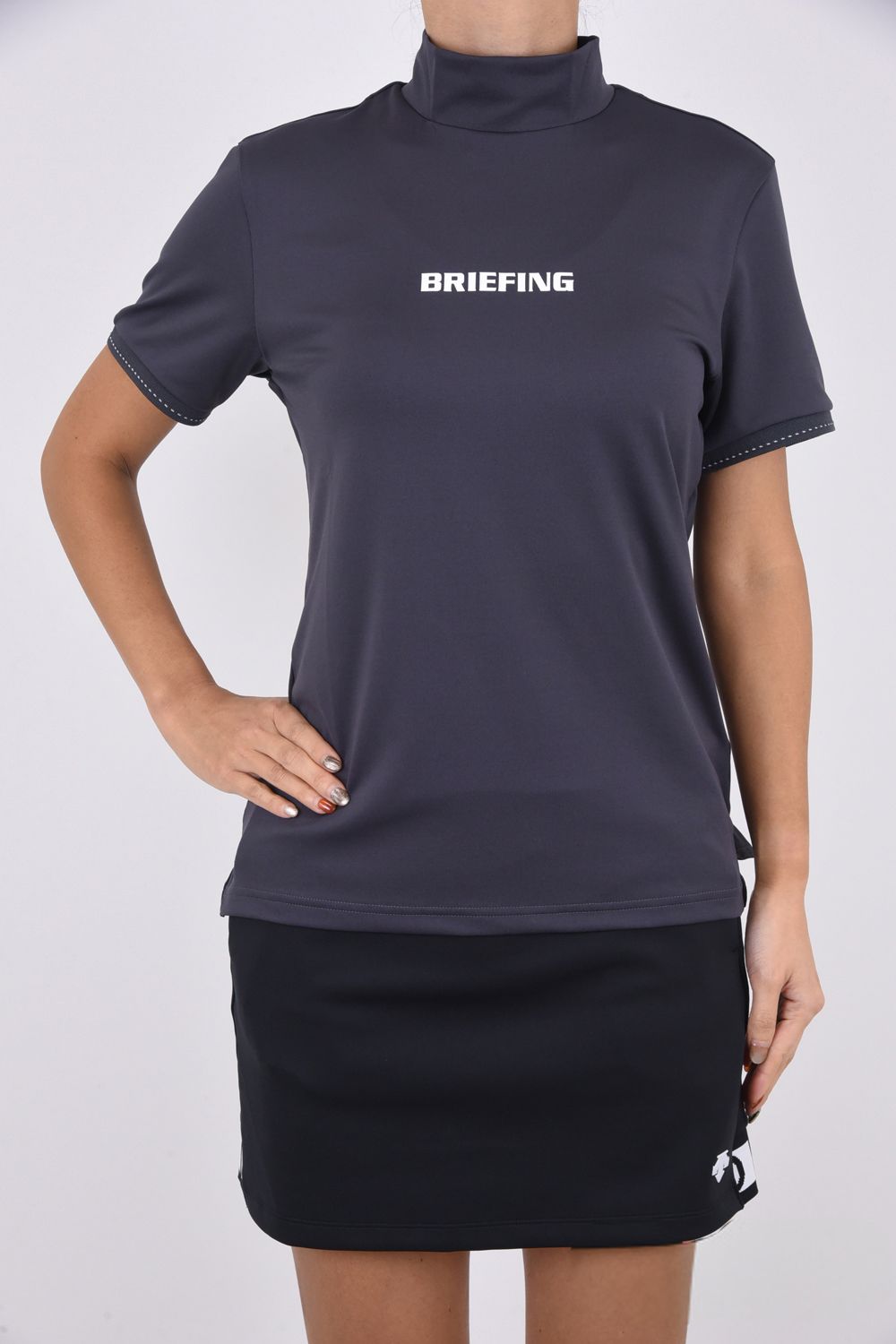 BRIEFING - WOMENS TOUR HIGH NECK / BRIEFINGロゴ ハイネックシャツ