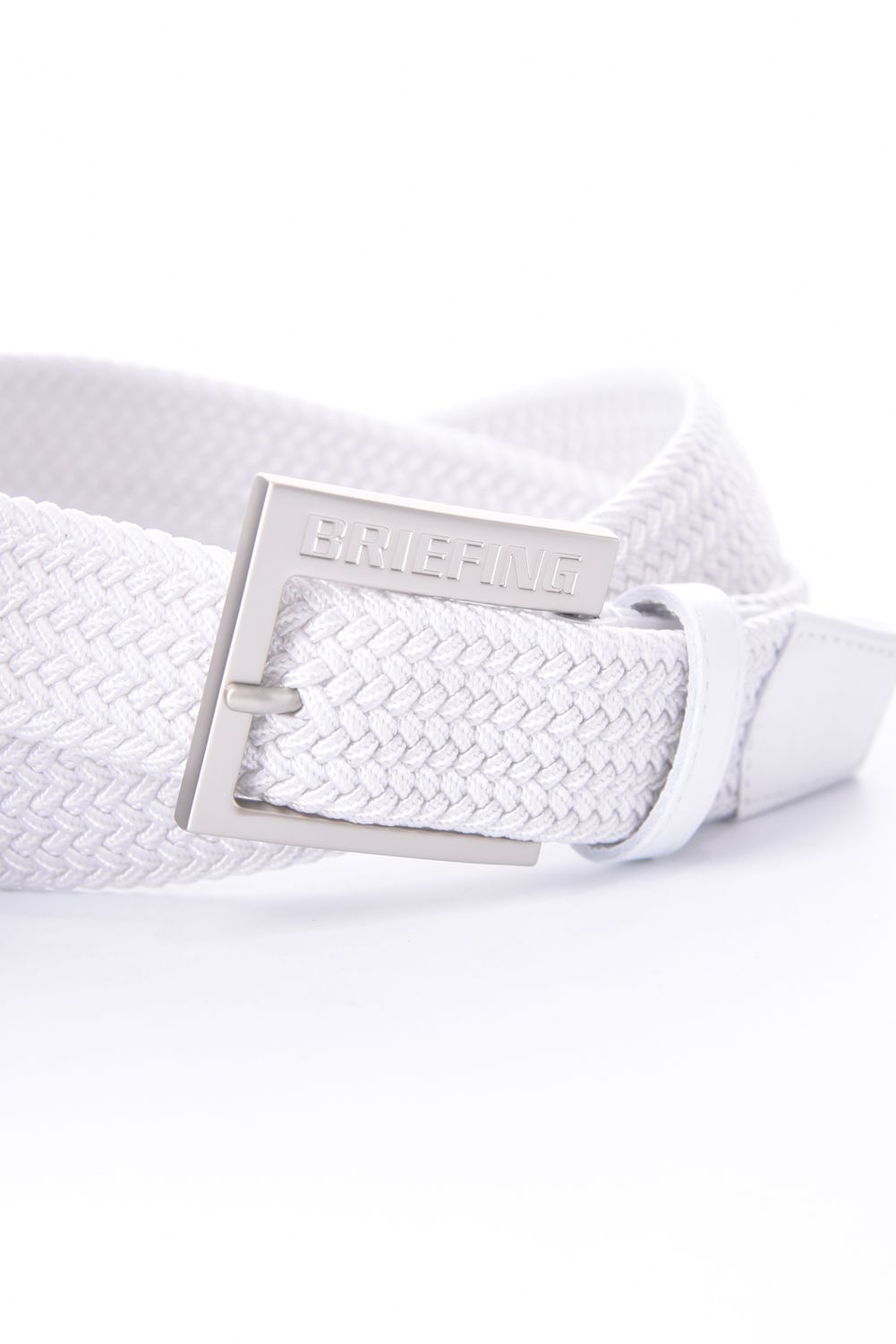 【26SS】 MS SQUARE BUCKLE MESH BELT / スクエアバックル メッシュベルト (ホワイト)