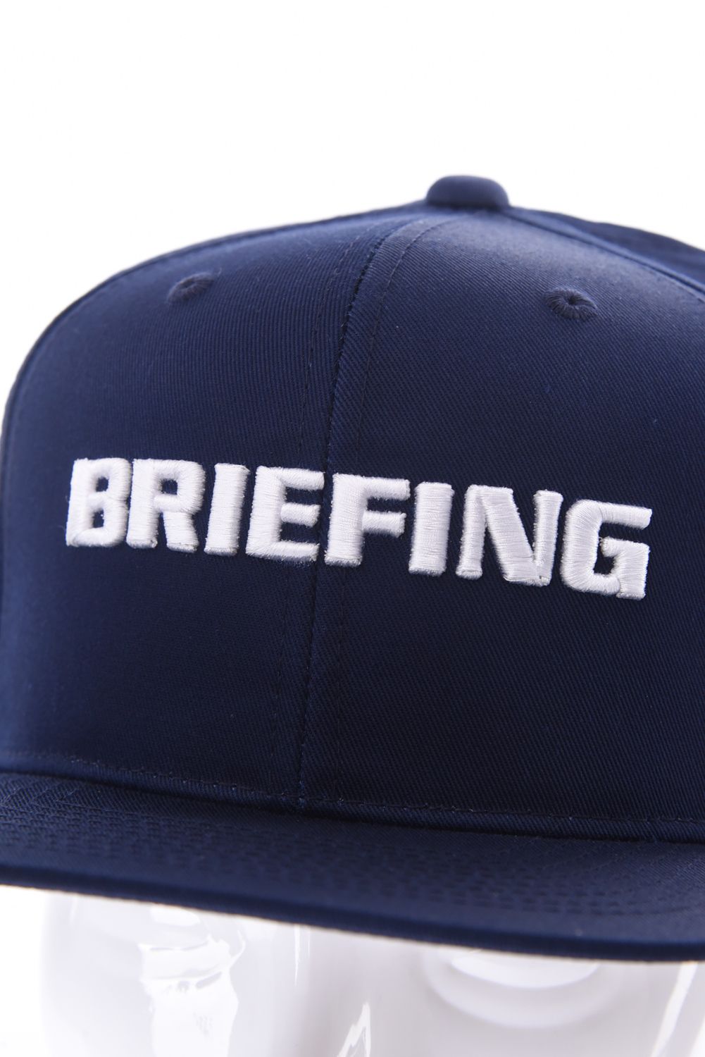 【26SS】 MEN’S BASIC FLAT VISOR CAP / ベーシック ブランドロゴ フラットキャップ (ネイビー)