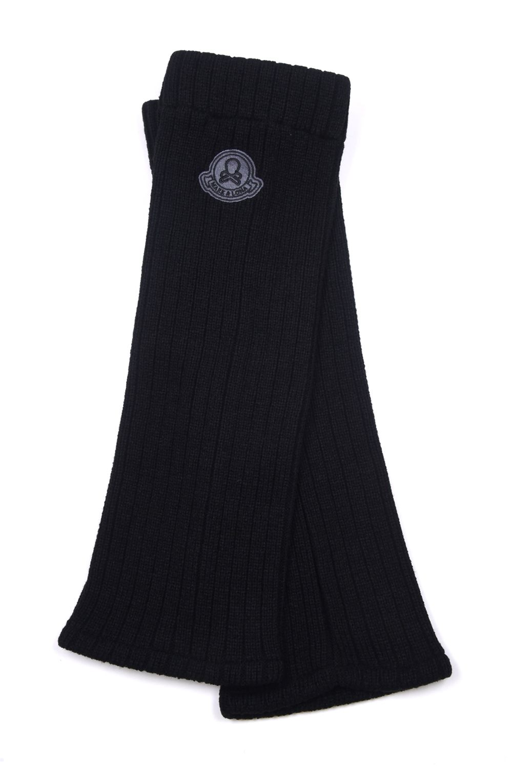 THERMOMIX KNIT LEG WARMERS / ブランドロゴ刺繍 ニットレッグウォーマー (ブラック)