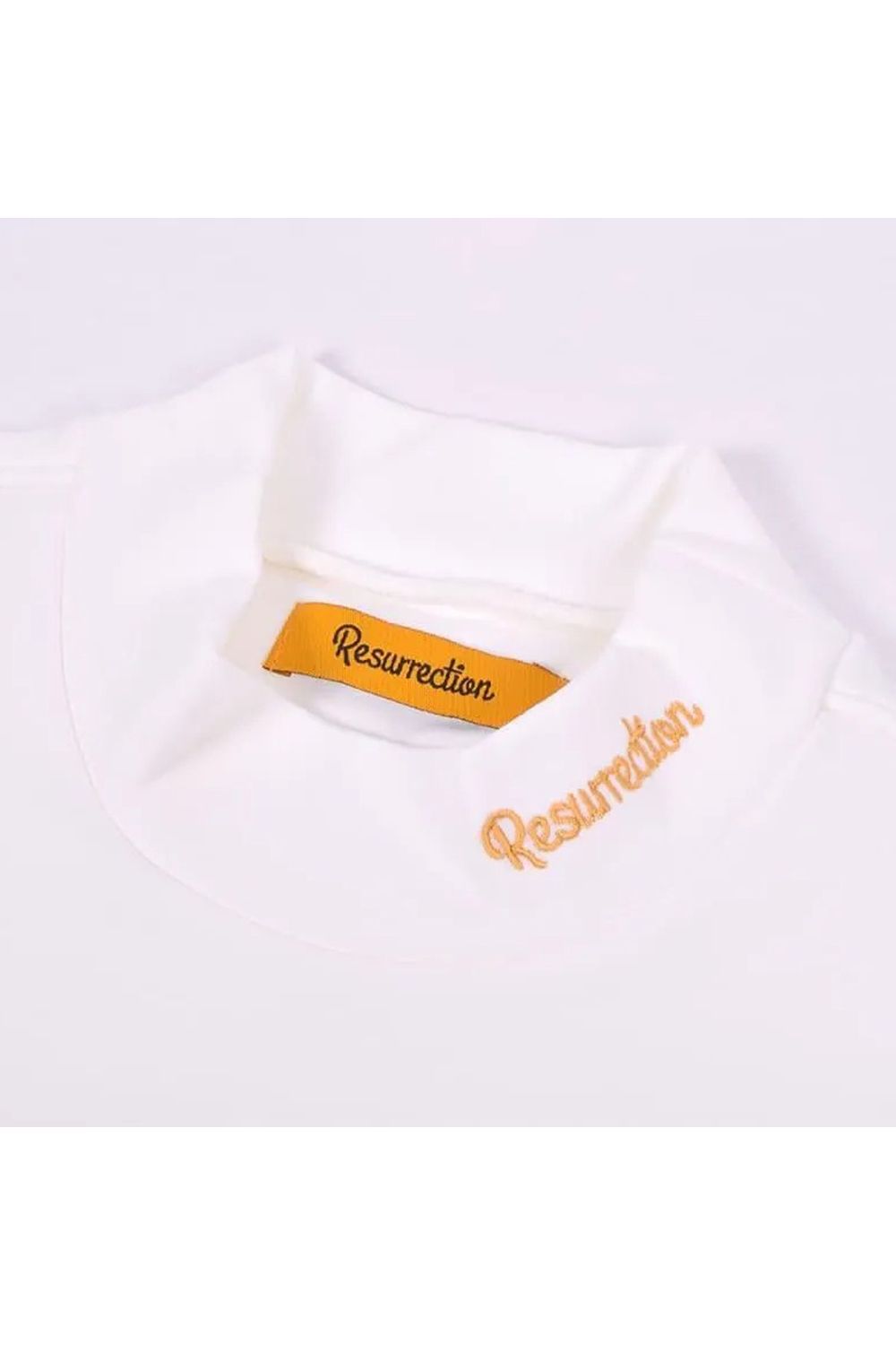 【25AW】【レディース】 WARM INNER MOCK NECK / 裏起毛 ブランドロゴ刺繍 モックネックシャツ (ホワイト)*