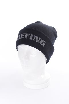 MEN’S WR WOOL KNIT JQ LOGO BEANIE / ジャガート゚ロゴ ウール ビーニー (ブラック)