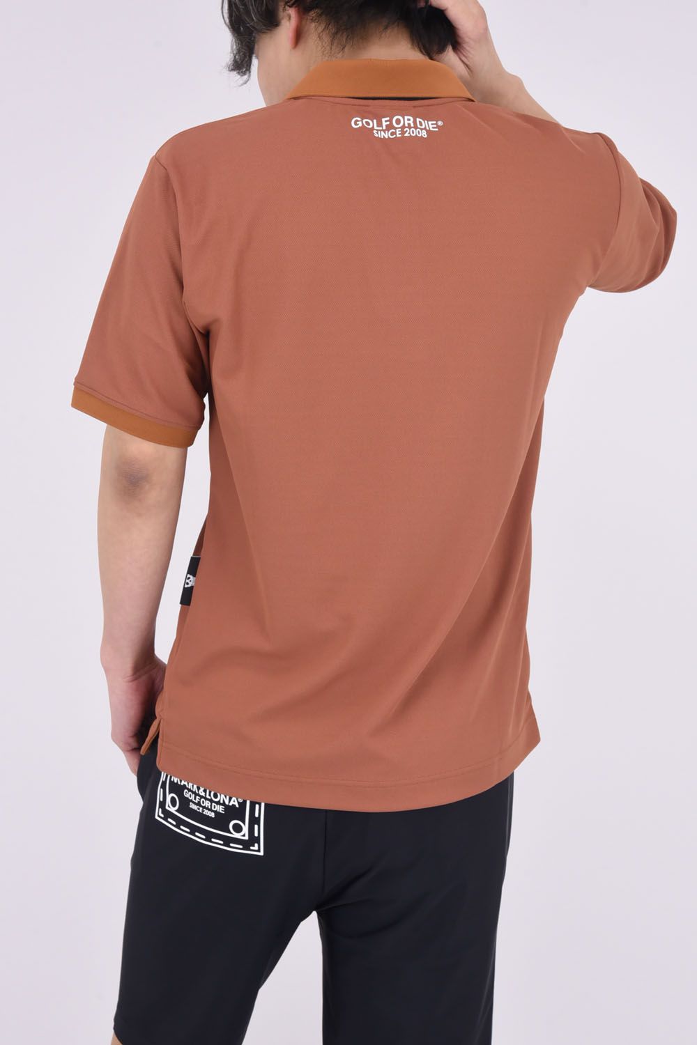 ACE POLO / ワンポイント ポロシャツ (ブラウン)