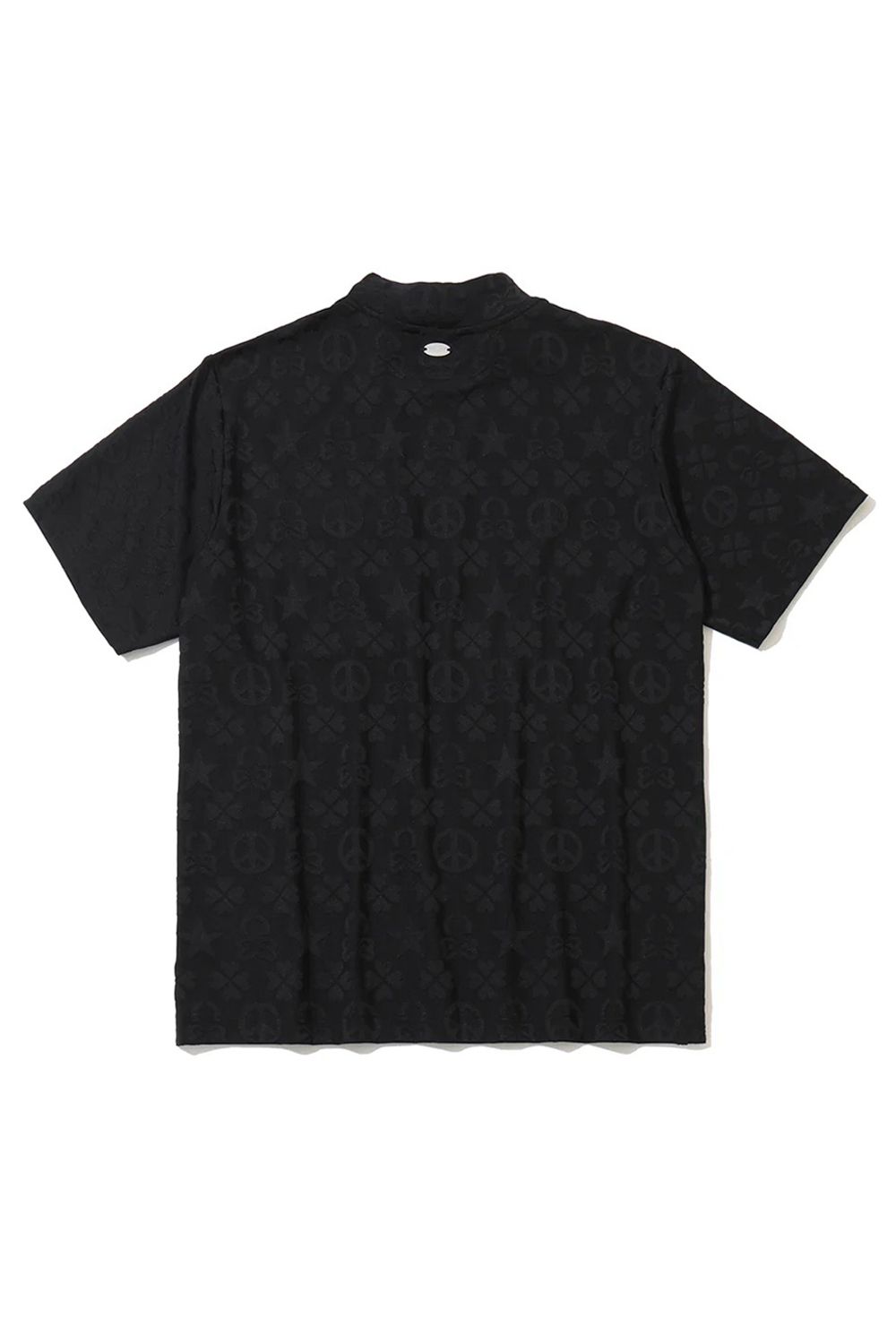 【26SS】 IMPERIAL JACQUARD MOCK TEE / モノグラムパターンジャカード パッチポケット モックネックTシャツ (ブラック)
