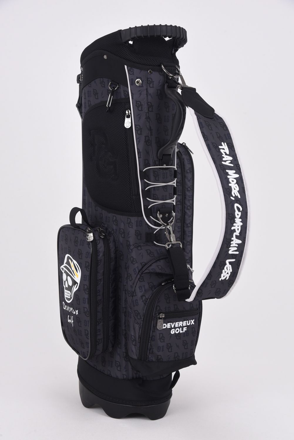 【銀行振込・代金引換不可】【返品・交換不可】 DG Monogram Caddie Bag / DGモノグラム総柄 スタンドタイプ キャディバッグ (ブラック)