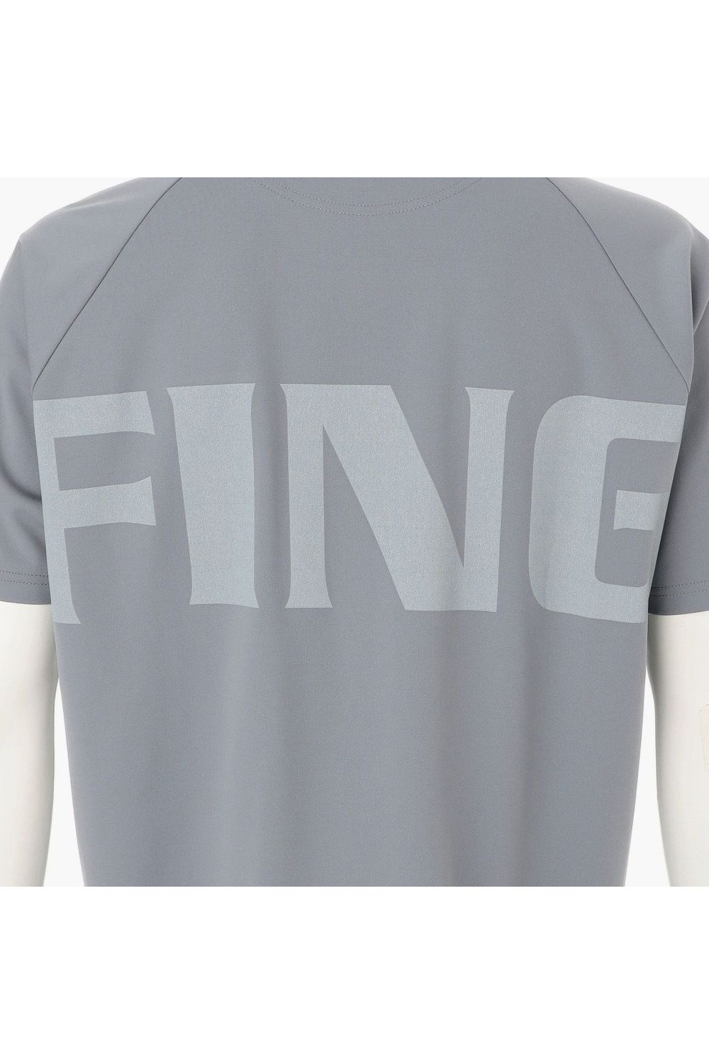 【26SS】 MEN’S BIG BEAT HIGHNECK / ビッグロゴ リラックスフィット モックネックTシャツ (グレー)