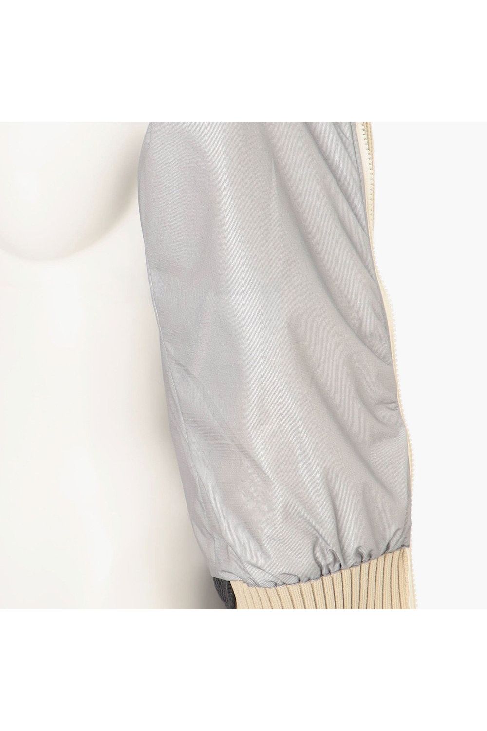 【26AW】【レディース】 WOMEN’S WINDBLOCK DOCKING RIB KNIT JACKET / 畦編みニット&ナイロンツイル ハイブリッドジャケット (ベージュ)