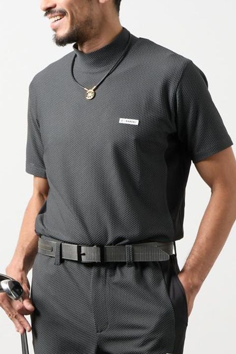 【26SS】 DRY WAFFLE SWITCH MOCK / ドライワッフルスウィッチモックネック (チャコールグレー)