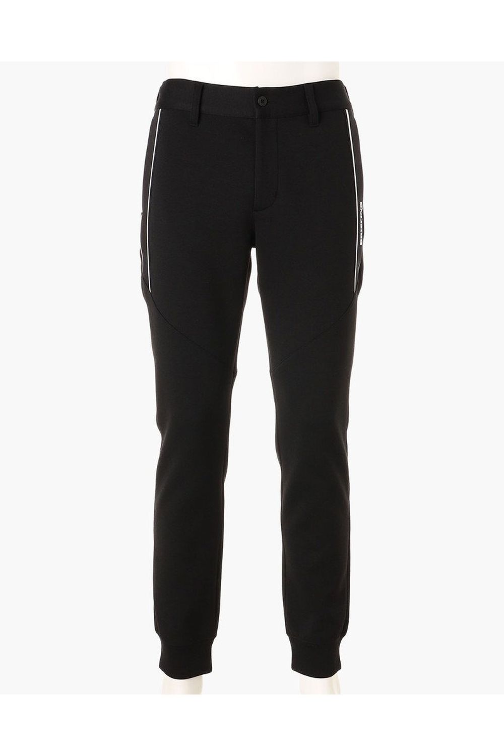 【26AW】 MEN’S WARM LINE JOGGER PANTS / ダンボールニット サイドライン ジョガーパンツ (ブラック)