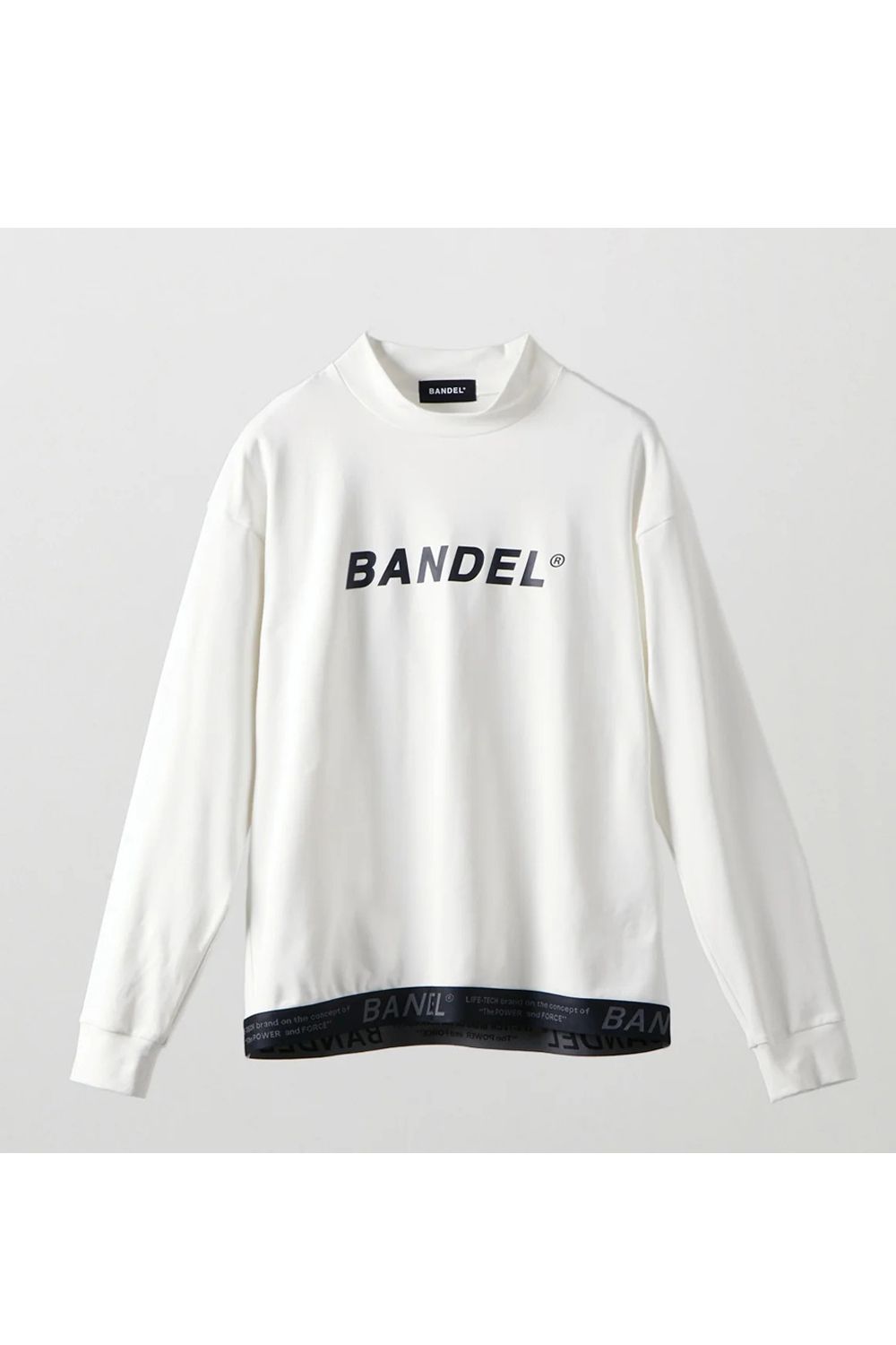 【26AW】 HEM TAPE LONG SLEEVE MOCK NECK / ヘムテープ ロングスリーブ モックネック (ホワイト)