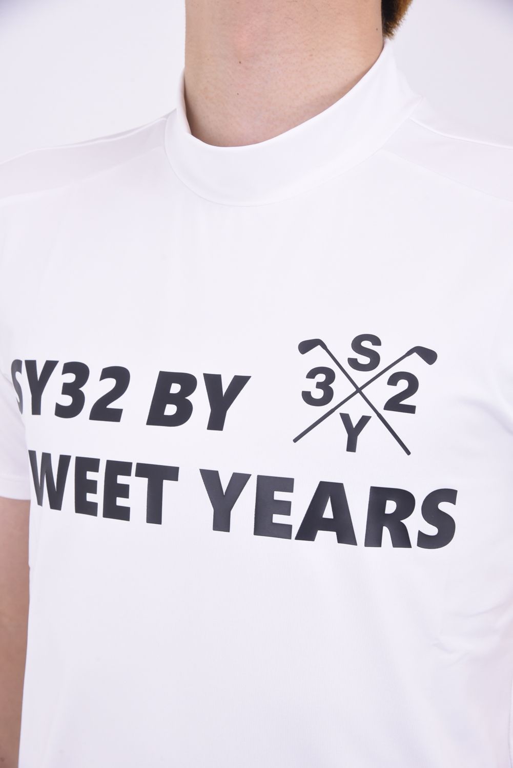 SY32 by SWEET YEARS GOLF - MOCKNECK SHIRTS / ブランドロゴ モック