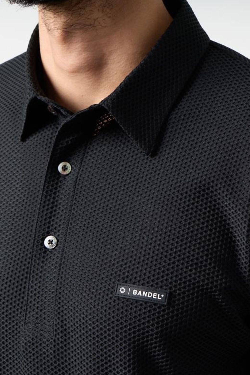 【26SS】 DRY WAFFLE SWITCH POLO / ドライワッフルスウィッチポロシャツ (ブラック)