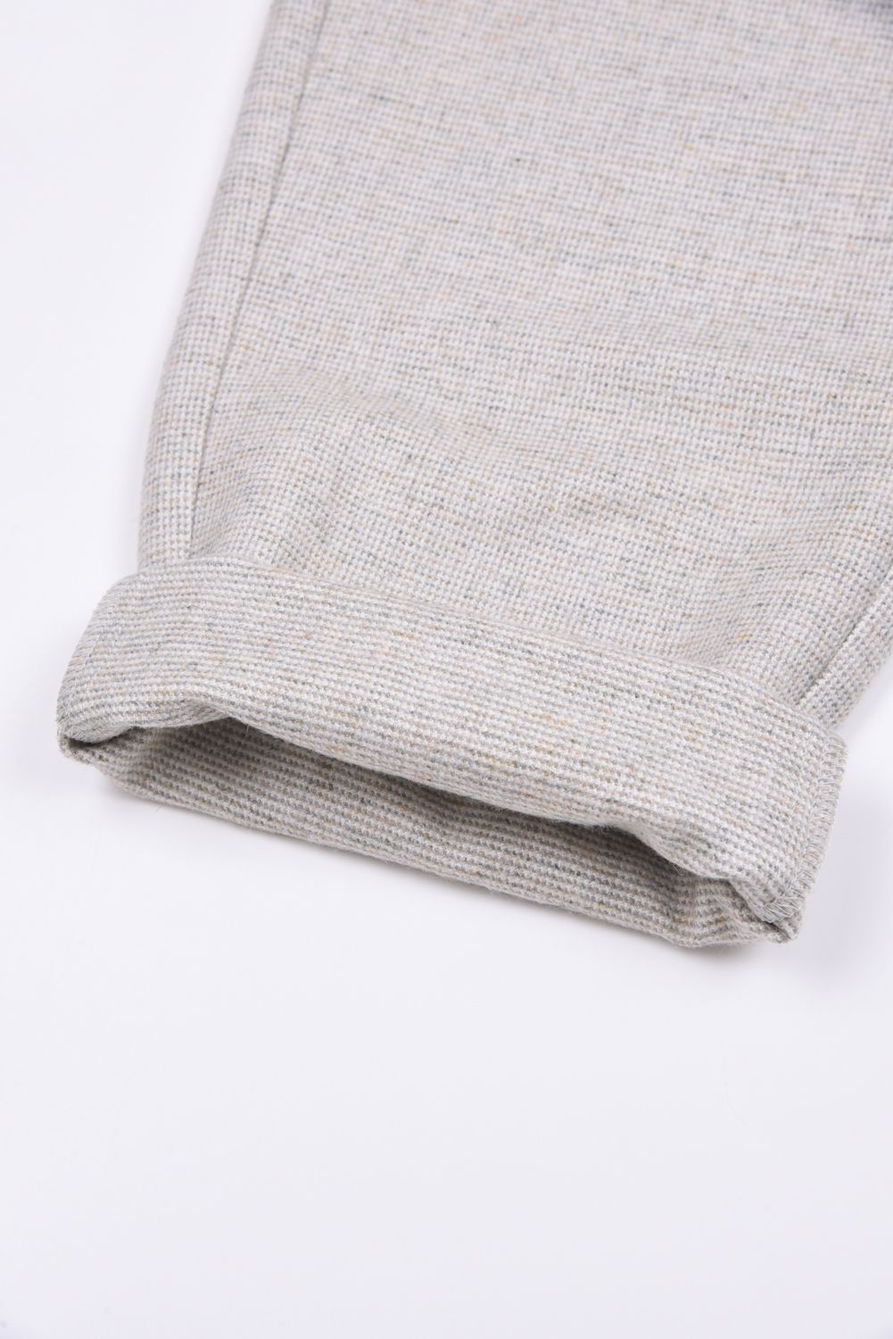 【25AW】 HOUNDSTOOTH TAPERED PANTS / 千鳥柄 テーパード パンツ (ベージュ)