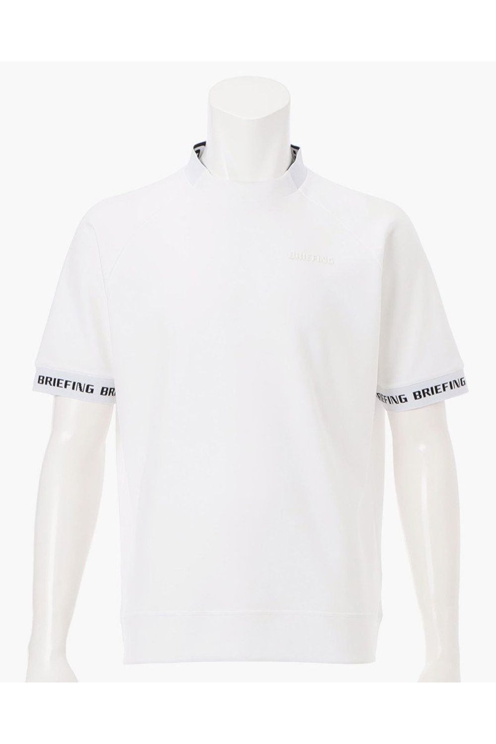 BRIEFING - 【25SS】 MENS NECK LOGO HIGHNECK / 袖口ロゴリブ BRIEFING - 【25SS】 MENS NECK LOGO HIGHNECK / 袖口ロゴリブ