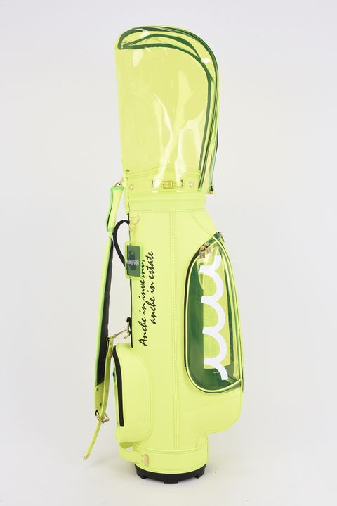 【銀行振込・代金引換不可】【返品・交換不可】 CADDY BAG & COVER / ナイロン×クリア キャディバッグ&ヘッドカバーセット (イエロー)